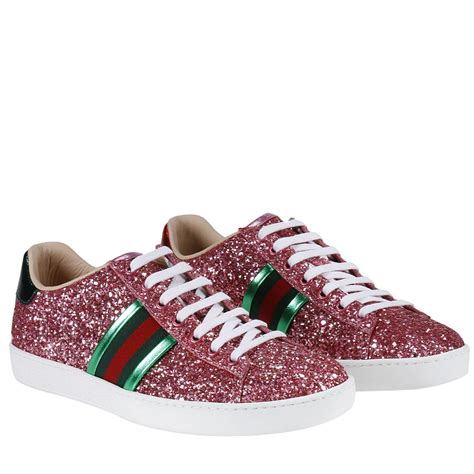 gucci sneakers hot pink|Gucci glitter sneakers cheap.